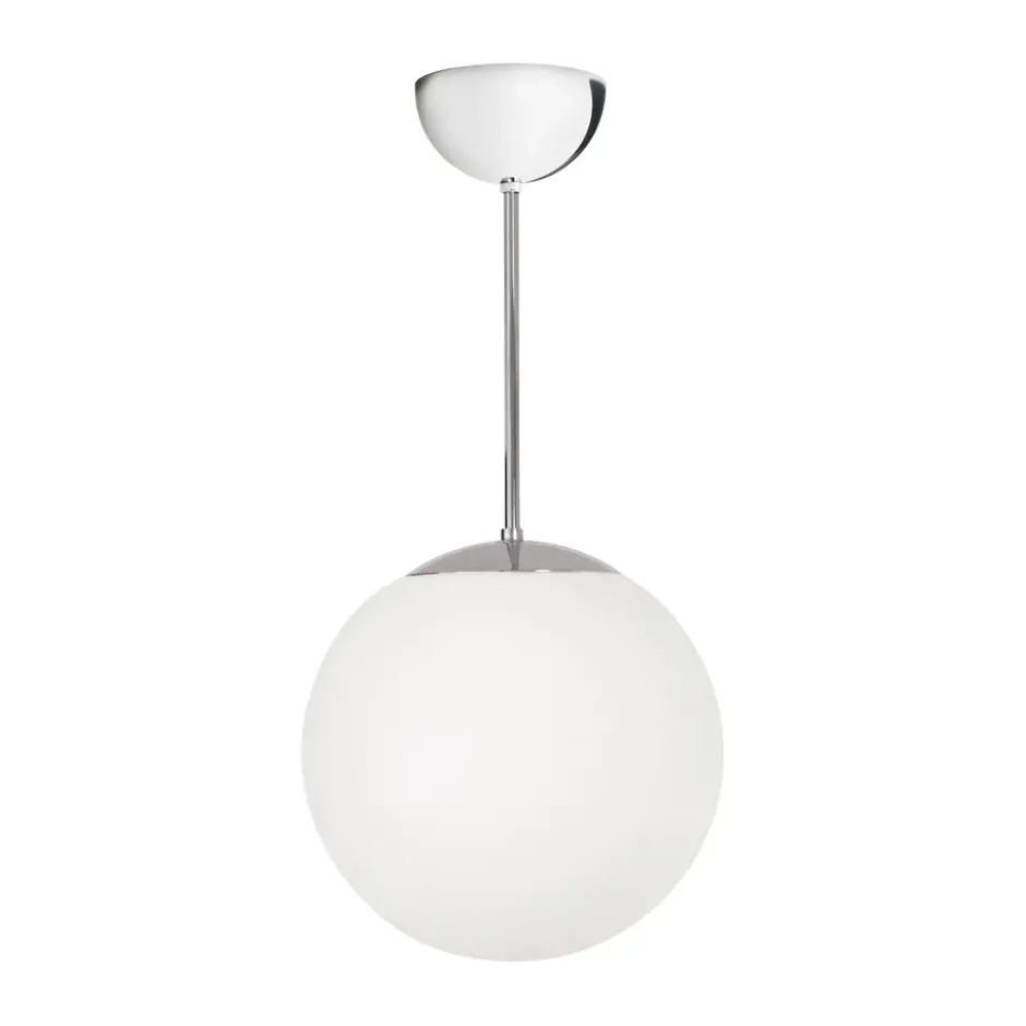 Funkis Glob riippuvalaisin, White-chrome Ø25 cm