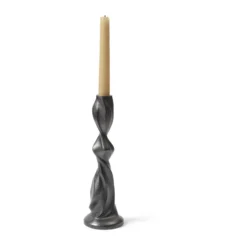 Gale kynttilänjalka 25 cm, Blackened Aluminium