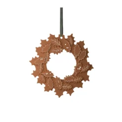 Gingerbread joulukranssi Ø18.5 cm, Ruskea