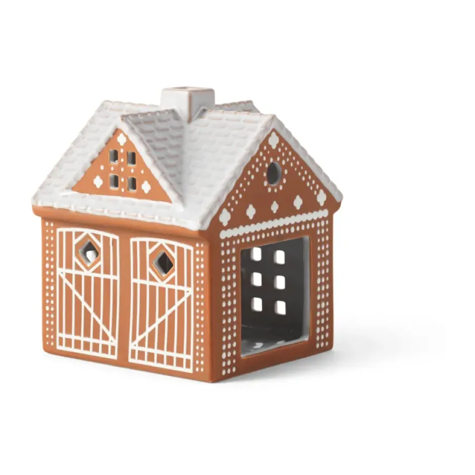Gingerbread lyhty, Joulutalo 11,5 cm