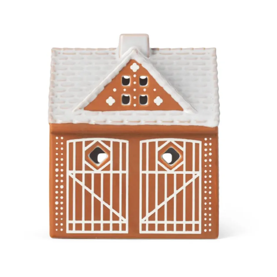 Gingerbread lyhty, Joulutalo 11,5 cm