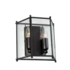 Glimminge seinävalaisin, lasi/musta
