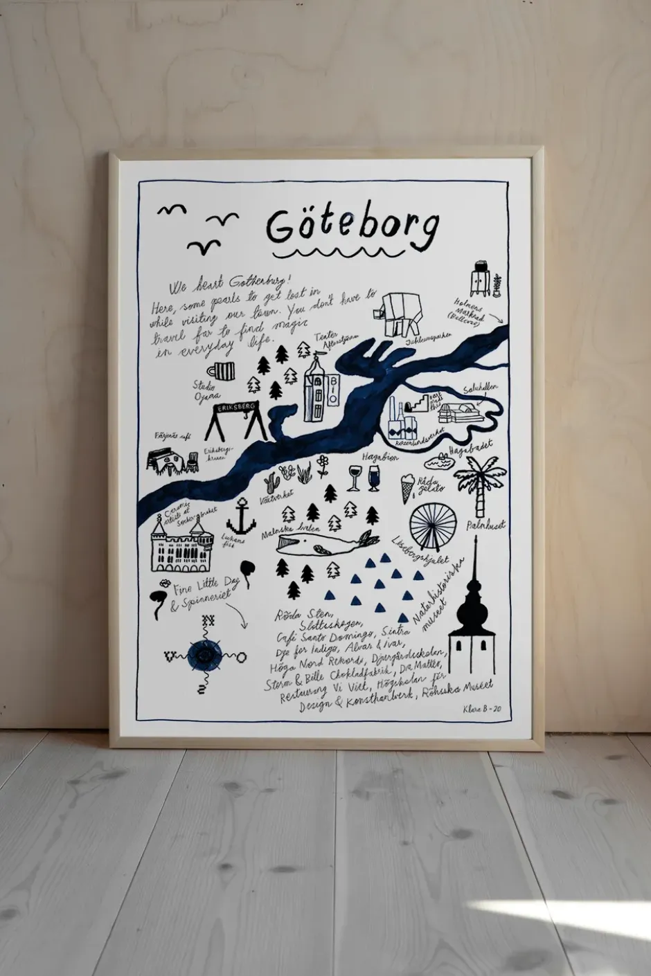 Göteborg juliste, 50x70 cm