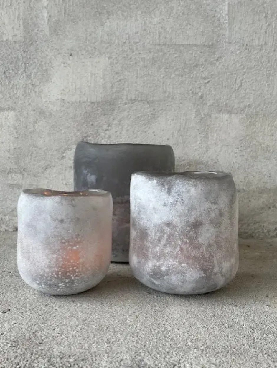 Halde kynttilälyhty 10 cm , Harmaa
