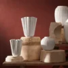 Hammershøi vaasi unfold, Valkoinen, 16,5 cm