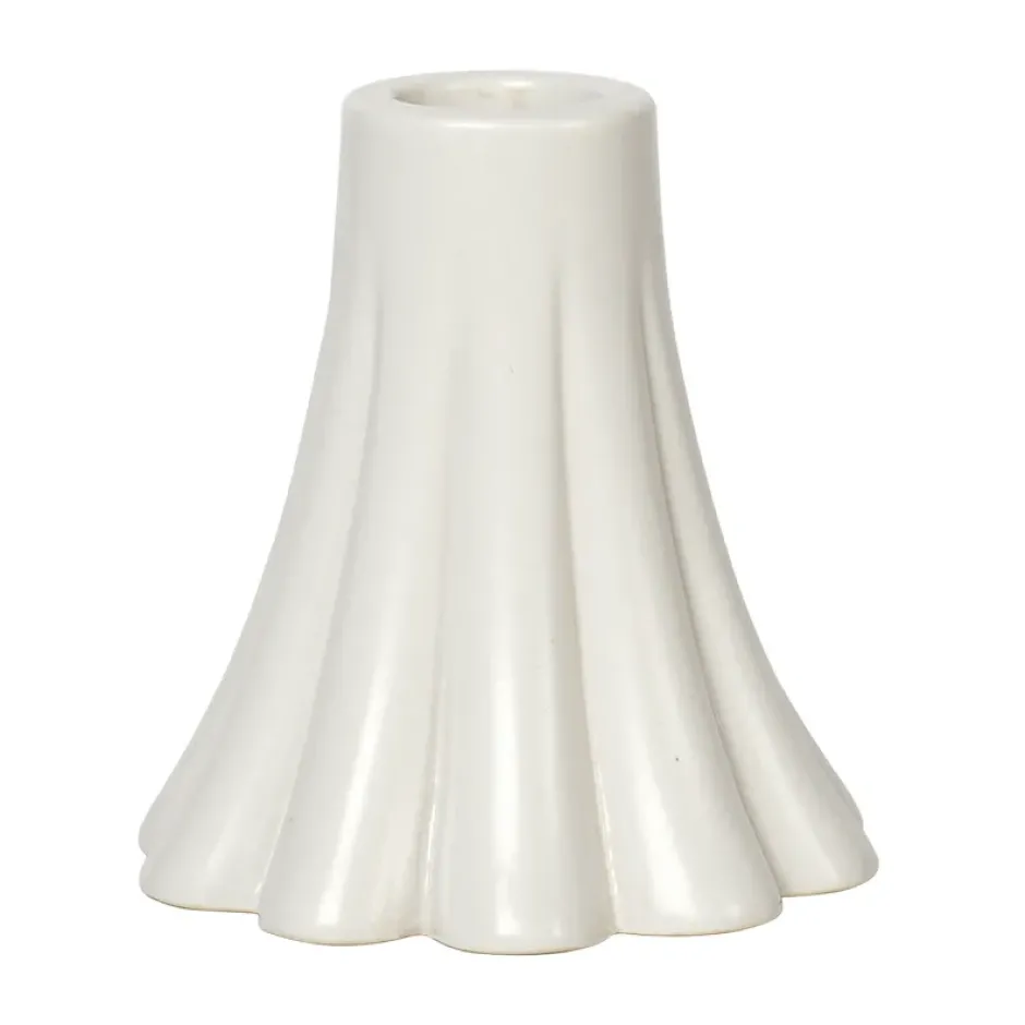 Heli kynttilänjalka 8 cm, Cream