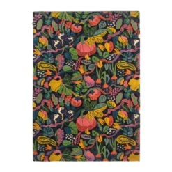 Heritage Garden matto, Charcoal-multi, 170×230 cm