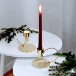 Herrgårdsljus kynttilät 30 cm 6-pakkaus, Viininpunainen kiilto