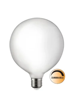 Himmennettävä LED-valonlähde 125 mm E27, Opaali
