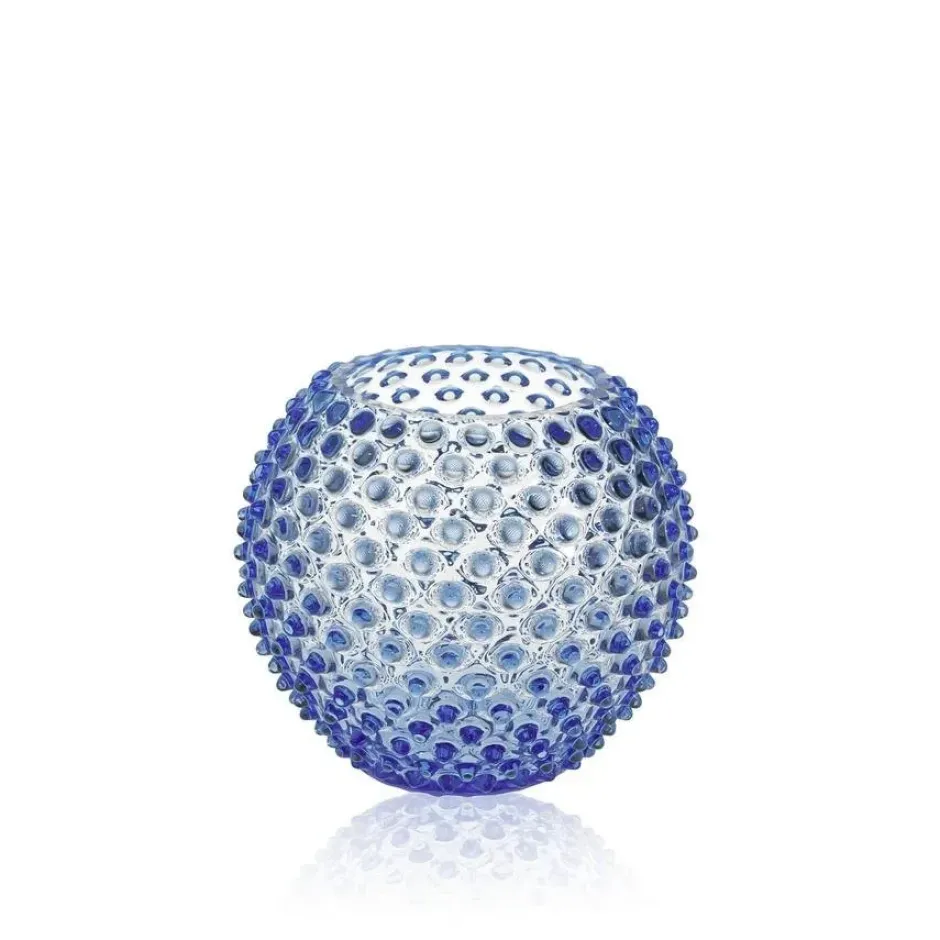 Hobnail Globe maljakko 18 cm, Light blue