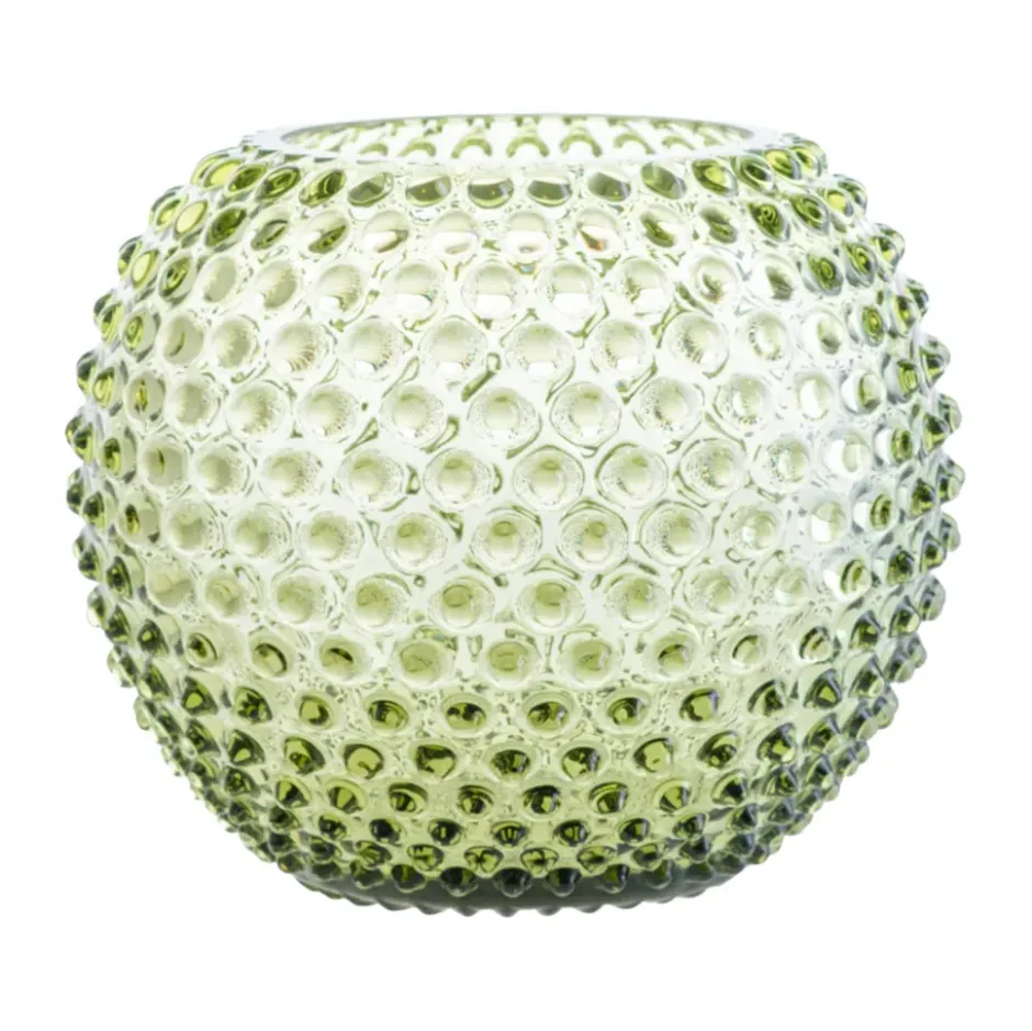 Hobnail Globe maljakko 24 cm, Olivegreen