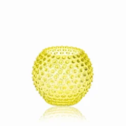 Hobnail Globe maljakko 18 cm, Sitruuna