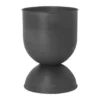 Hourglass ruukku, medium Ø40 cm, Musta-tummanharmaa