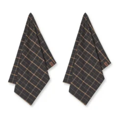 Humdakin Recycled keittiöpyyhe 45 x 70 cm 2-pack, Brown plaid