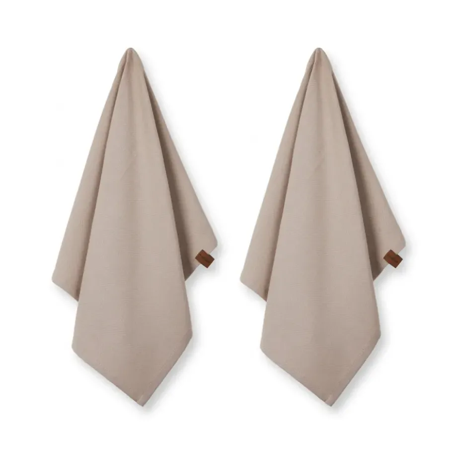 Humdakin Recycled keittiöpyyhe 45 x 70 cm 2-pack, Light stone