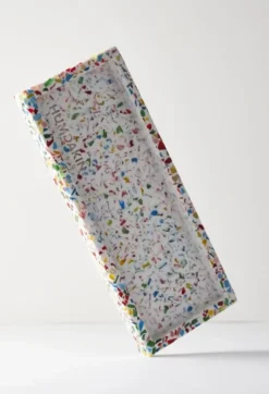 Humdakin Terrazzo -tarjotin 10 x 25 cm, Rainbow