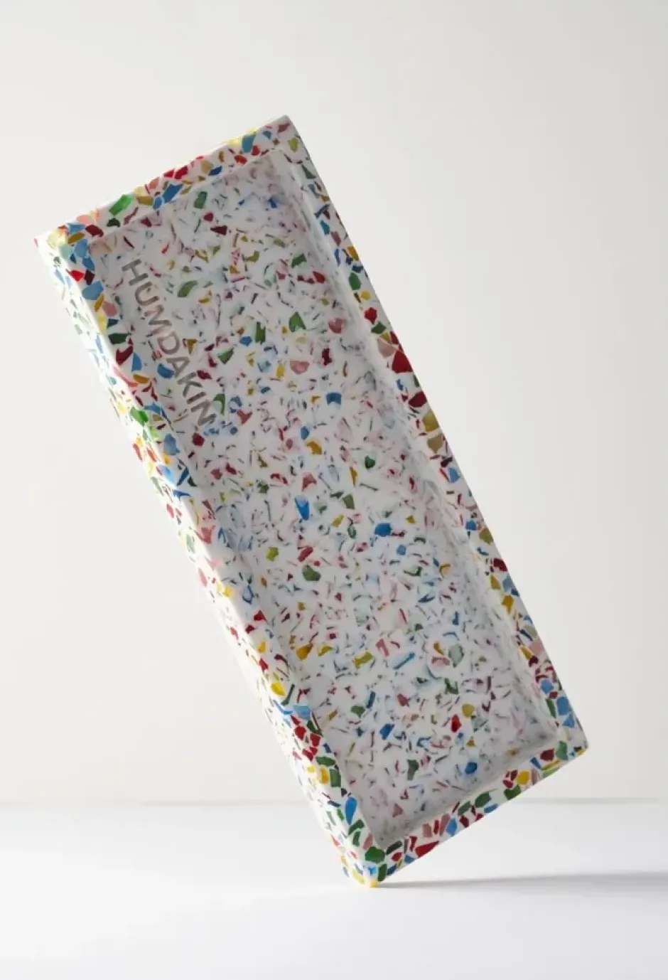 Humdakin Terrazzo -tarjotin 10 x 25 cm, Rainbow