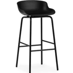 Hyg baarituoli metallijalat 75 cm, Musta