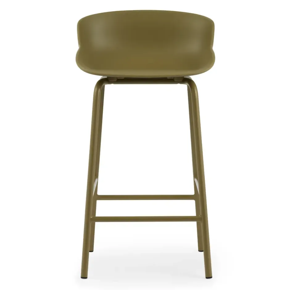 Hyg baarituoli metallijalat 65 cm, Oliivinvihreä