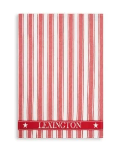 Icons Striped keittiöpyyhe Waffle 50 x 70 cm, Punainen-valkoinen