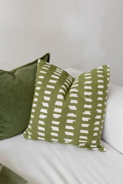 Ikat Block tyynynpäällinen 50x50 cm, Vihreä