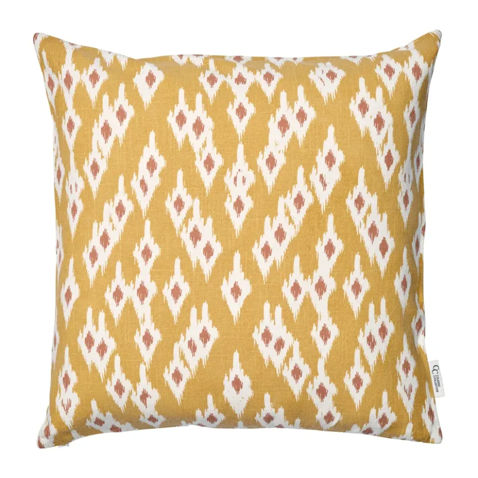 Ikat Diamond tyynynpäällinen 50x50 cm, Keltainen