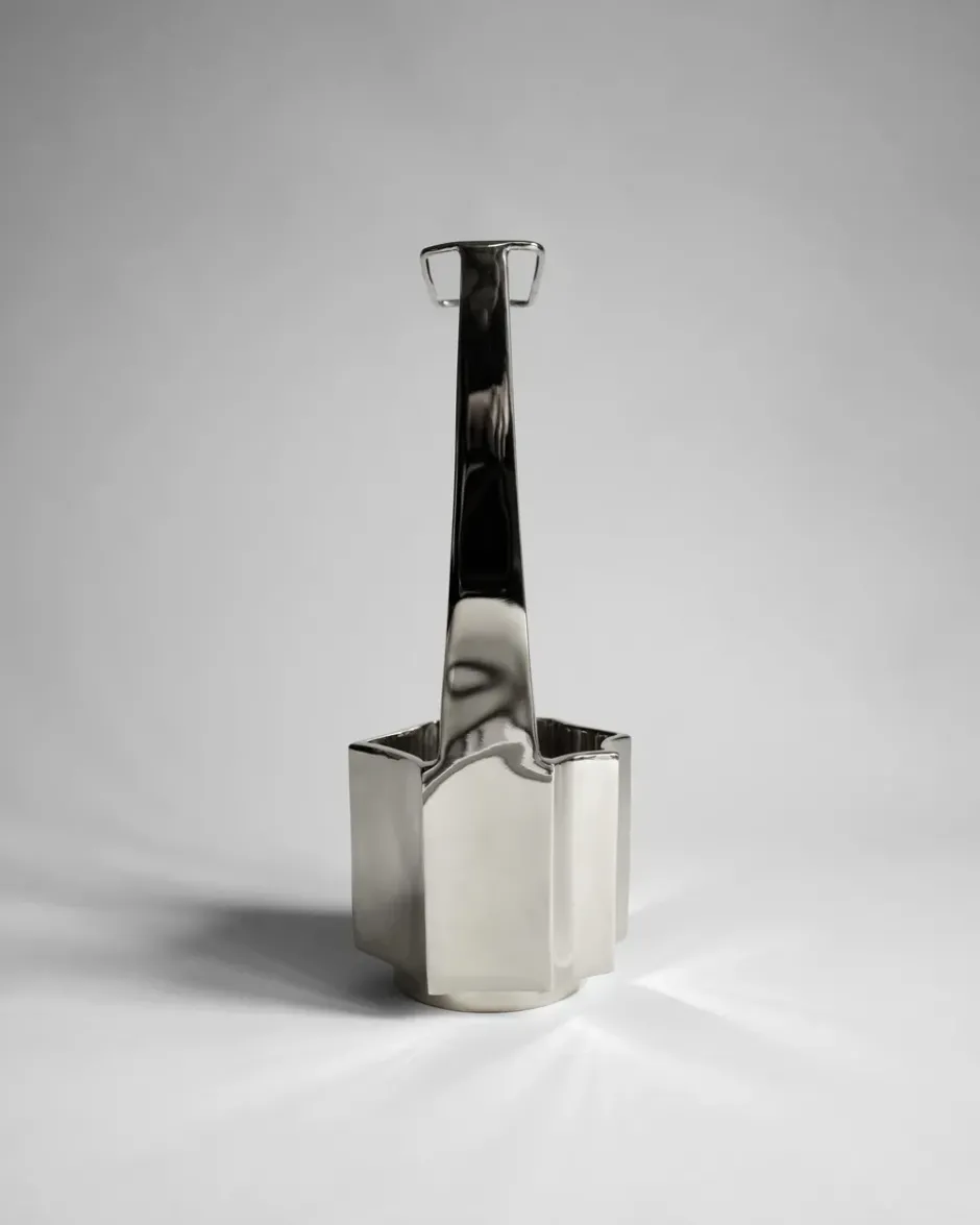 Ikebana maljakko 30 cm, Nikkeli