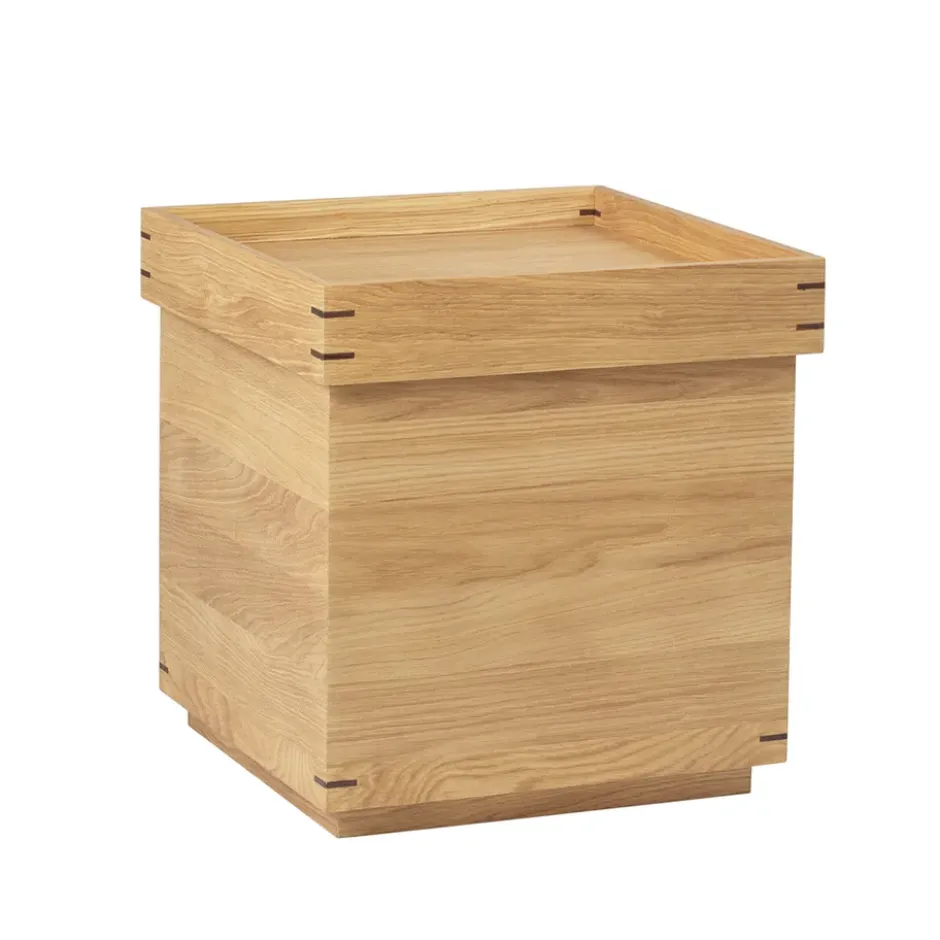 Japanese tarjotinpöytä 44x44 cm, Dark oak, small