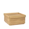 Japanese tarjotinpöytä 68x68 cm, Dark oak, large