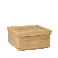 Japanese tarjotinpöytä 68x68 cm, Dark oak, large
