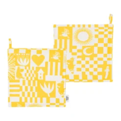 Juhla Muumi patalappu 22x22 cm 2-pack., Keltainen