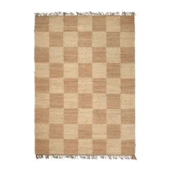 Jute Squares matto, Natural, 250x350 cm