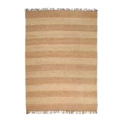 Jute Stripes matto, Natural juutti, 200x300 cm