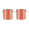 Kara säilytyskori medium Ø32x32 cm 2-pack., Cherry Red