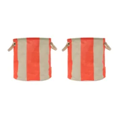 Kara säilytyskori medium Ø32x32 cm 2-pack., Cherry Red