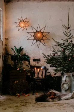 Karin adventtitähti Ø70 cm, Ruskea