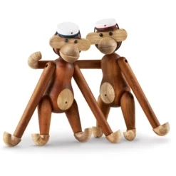 Kay Bojesen ylioppilaslakki pienelle apinalle, Valkoinen-sininen