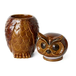Keraaminen owl säilytyspurkki, Roasted