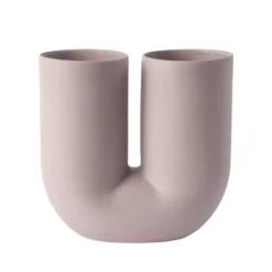 Kink maljakko 26 cm, Dusty lilac