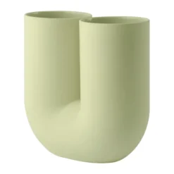 Kink maljakko 26 cm, Light green