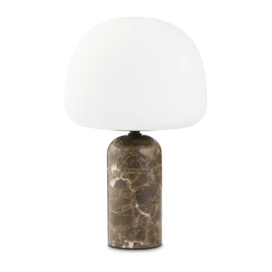 Kin pöytävalaisin 33 cm, Brown marble
