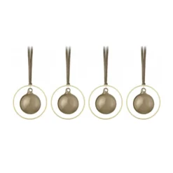 KITAI joulukuusenpallo 8,5 cm 4-pakkaus, Coffee