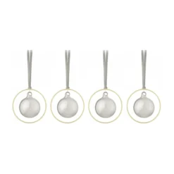KITAI joulukuusenpallo 8,5 cm 4-pakkaus, Smoke