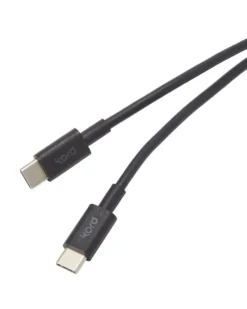 Kord USB-C - USB-C latauskaapeliin 1,8 m, Black