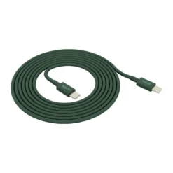 Kord USB-C - USB-C latauskaapeliin 1,8 m, Dark Green