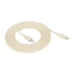 Kord USB-C - USB-C latauskaapeliin 1,8 m, Pearled Ivory