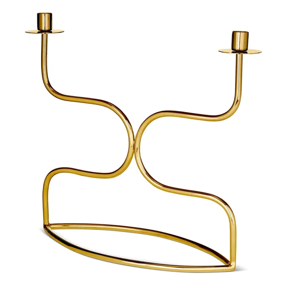 Kynttilänjalka candelabra duett, Messinki