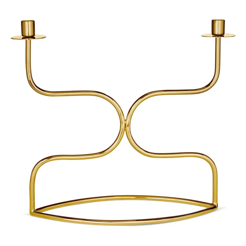 Kynttilänjalka candelabra duett, Messinki