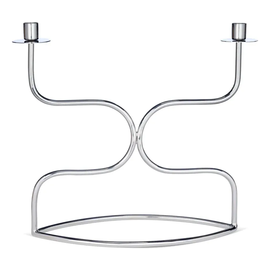 Kynttilänjalka candelabra duett, Nikkelöity messinki