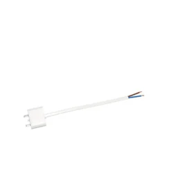 Lamppuliitin DCL, valkoinen, johdolla 18 cm, maadoittamaton